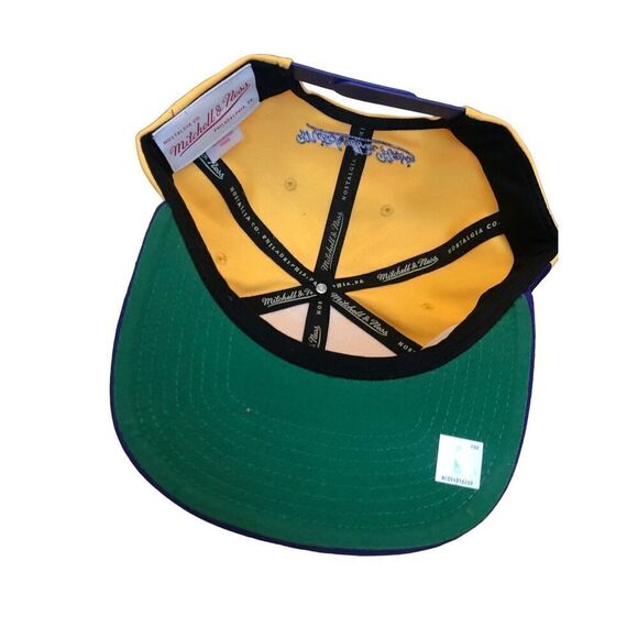 Mitchell & Ness Los Angeles Lakers Adjustable Snapback Hat Cap One Size - Picture 5 of 5